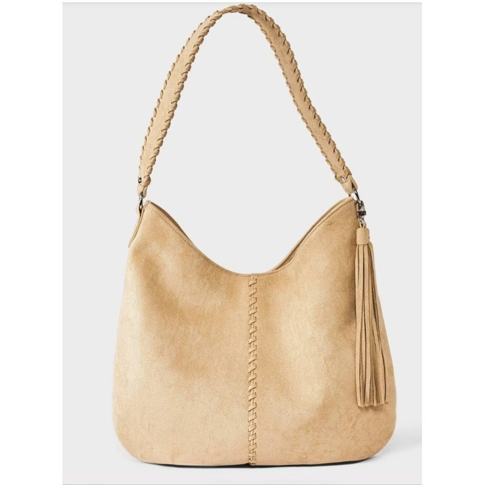Universal Thread Western Beige Hobo Bag with Tassel - NWT